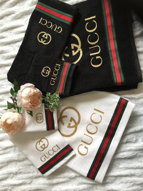 gucci bathroom sets with towels|gucci body wash.